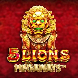 5 Lions Megaways slot visual from Pragmatic Play available on playmojos.ca