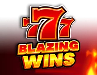 Blazing Wins slot logo by Playson at PlayMojo Casino