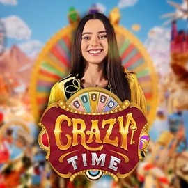 Crazy Time logo – Live Casino by Evolution at PlayMojo Casino