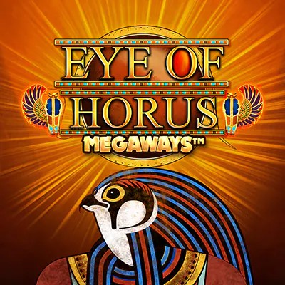 Eye of Horus Megaways game by Blueprint Gaming – logo hosted on PlayMojo Casino