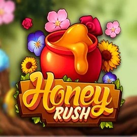 Honey Rush online game logo by Play'n GO on playmojos.ca
