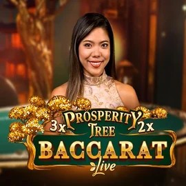 Prosperity Tree Baccarat casino game by Evolution – featured logo at PlayMojo Casino