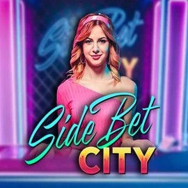 Side Bet City online game logo by Evolution on playmojos.ca